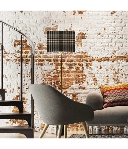 Abat-jours Lampadaires Abat-jour Lampadaire Tartan Sara T 40 X H 27 4 Abat-jours Lampadaires Abat-jour Lampadaire Tartan Sara T 40 X H 27 – Image 2