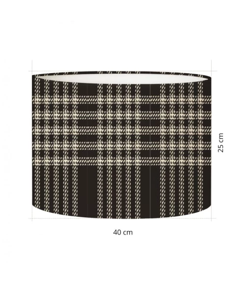 Abat-jours Lampadaires Abat-jour Lampadaire Tartan Sara T 40 X H 27 5 Abat-jours Lampadaires Abat-jour Lampadaire Tartan Sara T 40 X H 27 – Image 3