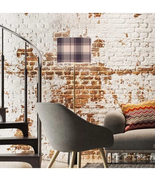 Abat-jours Lampadaires Abat-jour Lampadaire Tartan Timo T 40 X H 27 4 Abat-jours Lampadaires Abat-jour Lampadaire Tartan Timo T 40 X H 27 – Image 2