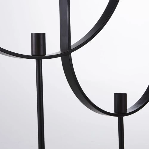Maisons Du Monde Lampadaires Lampadaire 2 Cerclages En Metal Noir Mat H169 4 Maisons Du Monde Lampadaires Lampadaire 2 Cerclages En Metal Noir Mat H169 – Image 2