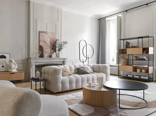 Maisons Du Monde Lampadaires Lampadaire 2 Cerclages En Metal Noir Mat H169 5 Maisons Du Monde Lampadaires Lampadaire 2 Cerclages En Metal Noir Mat H169 – Image 3