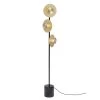 Kare Design Lampadaires Lampadaire 3 Disques En Acier Doré Et Marbre H160 -Lampadaires || Lustres || Guirlandes et décorations lumineuses Soldes lampadaire 3 disques en acier dore et marbre h160