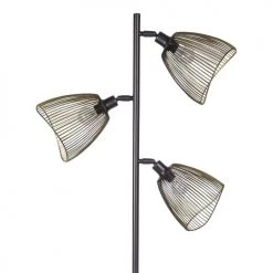 Maisons Du Monde Lampadaires Lampadaire 3 Spots En Métal Noir Et Doré H165 -Lampadaires || Lustres || Guirlandes et décorations lumineuses Soldes lampadaire 3 spots en metal noir et dore h165 1000 8 34 171742 2