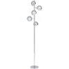 Kare Design Lampadaires Lampadaire 5 Abat-jours En Acier Chromé H200 -Lampadaires || Lustres || Guirlandes et décorations lumineuses Soldes lampadaire 5 abat jours en acier chrome h200