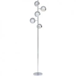 Kare Design Lampadaires Lampadaire 5 Abat-jours En Acier Chromé H200