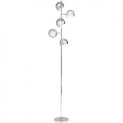 Kare Design Lampadaires Lampadaire 5 Abat-jours En Acier Chromé H200 -Lampadaires || Lustres || Guirlandes et décorations lumineuses Soldes lampadaire 5 abat jours en acier chrome h200 3