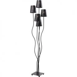 Kare Design Lampadaires Lampadaire 5 Abat-jours En Acier Noir H163