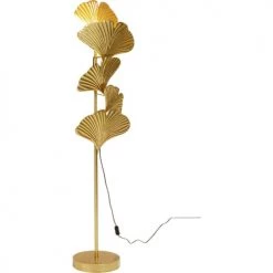 Kare Design Lampadaires Lampadaire 5 Feuilles De Ginkgo En Acier Doré H160 -Lampadaires || Lustres || Guirlandes et décorations lumineuses Soldes lampadaire 5 feuilles de ginkgo en acier dore h160 3