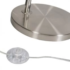 QAZQA Lampadaires Lampadaire à Arc En Acier Blanc -Lampadaires || Lustres || Guirlandes et décorations lumineuses Soldes lampadaire a arc en acier blanc 2