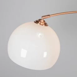 QAZQA Lampadaires Lampadaire à Arc En Acier Cuivre -Lampadaires || Lustres || Guirlandes et décorations lumineuses Soldes lampadaire a arc en acier cuivre 3