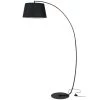 Homcom Lampadaires Lampadaire à Arc Salon Courbée H190 Cm Métal Lin Noir -Lampadaires || Lustres || Guirlandes et décorations lumineuses Soldes lampadaire a arc salon courbee h190 cm metal lin noir