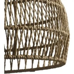 ATHM DESIGN Lampadaires Lampadaire Abat Jour Aspect Rotin Beige Et Pied Métal Noir -Lampadaires || Lustres || Guirlandes et décorations lumineuses Soldes lampadaire abat jour aspect rotin beige et pied metal noir 3