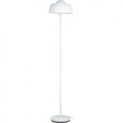 ATHM DESIGN Lampadaires Lampadaire Abat Jour Et Pied Métal Blanc