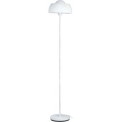 ATHM DESIGN Lampadaires Lampadaire Abat Jour Et Pied Métal Blanc -Lampadaires || Lustres || Guirlandes et décorations lumineuses Soldes lampadaire abat jour et pied metal blanc 15