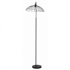 ATHM DESIGN Lampadaires Lampadaire Abat Jour Et Pied Métal Noir