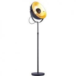 ATHM DESIGN Lampadaires Lampadaire Abat Jour Et Pied Métal Noir -Lampadaires || Lustres || Guirlandes et décorations lumineuses Soldes lampadaire abat jour et pied metal noir 26