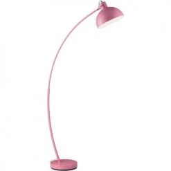 ATHM DESIGN Lampadaires Lampadaire Abat Jour Et Pied Métal Rose