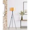 ATHM DESIGN Lampadaires Lampadaire Abat Jour PVC Doré Pieds Métal -Lampadaires || Lustres || Guirlandes et décorations lumineuses Soldes lampadaire abat jour pvc dore pieds metal 1