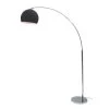 ATHM DESIGN Lampadaires Lampadaire Abat Jour PVC Noir Pied Métal Chrome -Lampadaires || Lustres || Guirlandes et décorations lumineuses Soldes lampadaire abat jour pvc noir pied metal chrome