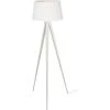 ATHM DESIGN Lampadaires Lampadaire Abat Jour Tissu Blanc Et Pied Métal -Lampadaires || Lustres || Guirlandes et décorations lumineuses Soldes lampadaire abat jour tissu blanc et pied metal 13