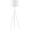 ATHM DESIGN Lampadaires Lampadaire Abat Jour Tissu Blanc Et Pied Métal -Lampadaires || Lustres || Guirlandes et décorations lumineuses Soldes lampadaire abat jour tissu blanc et pied metal 16