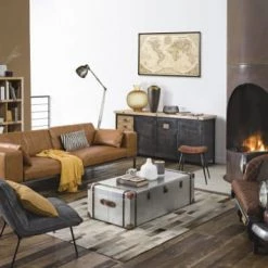 Maisons Du Monde Lampadaires Lampadaire Articulé En Métal Brossé Et Manguier H168 -Lampadaires || Lustres || Guirlandes et décorations lumineuses Soldes lampadaire articule en metal brosse et manguier h168 1000 1 25 189568 10