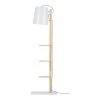 It's About Romi Lampadaires Lampadaire Avec étagères Métal/bois Blanc H168cm -Lampadaires || Lustres || Guirlandes et décorations lumineuses Soldes lampadaire avec etageres metal bois blanc h168cm