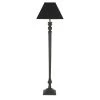 Maisons Du Monde Lampadaires Lampadaire Avec Pied Sculpté Et Abat-jour Noirs H170