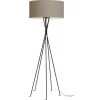 It's About Romi Lampadaires Lampadaire Avec Pieds Noirs Et Abat-jour Gris H175cm -Lampadaires || Lustres || Guirlandes et décorations lumineuses Soldes lampadaire avec pieds noirs et abat jour gris h175cm