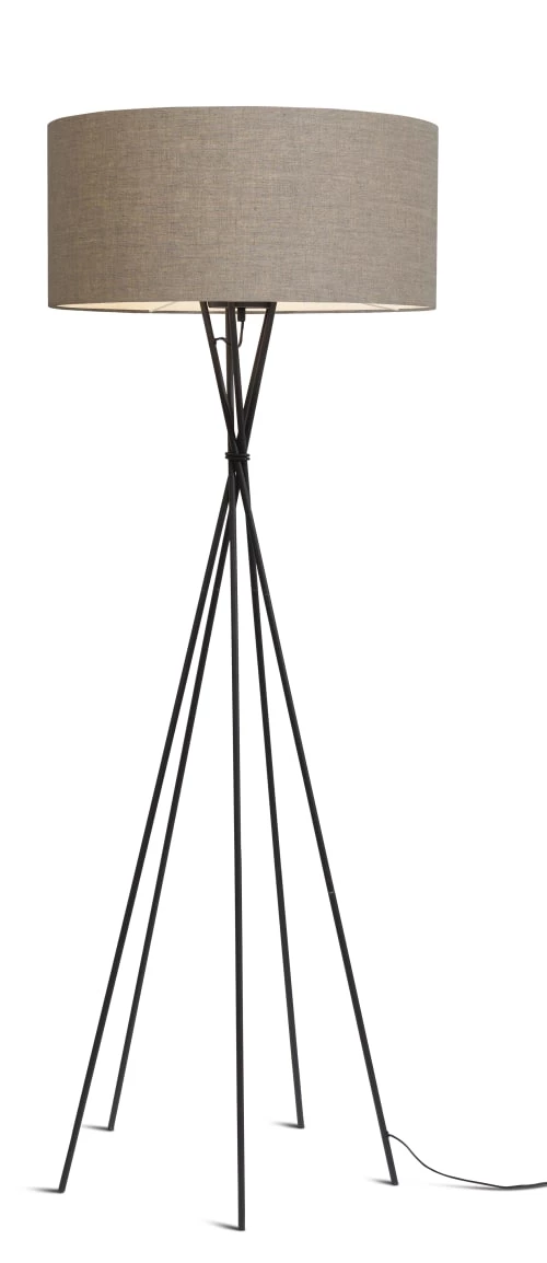 It's About Romi Lampadaires Lampadaire Avec Pieds Noirs Et Abat-jour Gris H175cm 6 It's About Romi Lampadaires Lampadaire Avec Pieds Noirs Et Abat-jour Gris H175cm – Image 4