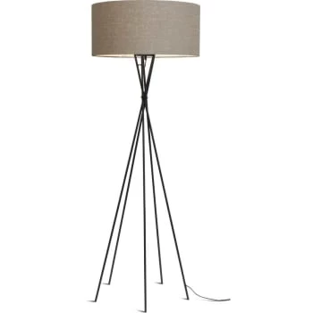 It's About Romi Lampadaires Lampadaire Avec Pieds Noirs Et Abat-jour Gris H175cm 8 It's About Romi Lampadaires Lampadaire Avec Pieds Noirs Et Abat-jour Gris H175cm – Image 6