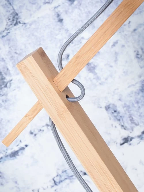 Good & Mojo Lampadaires Lampadaire Bambou Beige H176cm 6 Good & Mojo Lampadaires Lampadaire Bambou Beige H176cm – Image 4