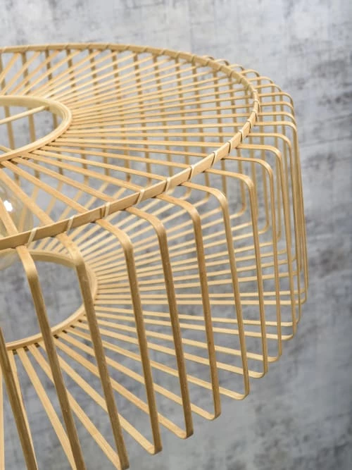 Good & Mojo Lampadaires Lampadaire Bambou Beige H176cm 7 Good & Mojo Lampadaires Lampadaire Bambou Beige H176cm – Image 5