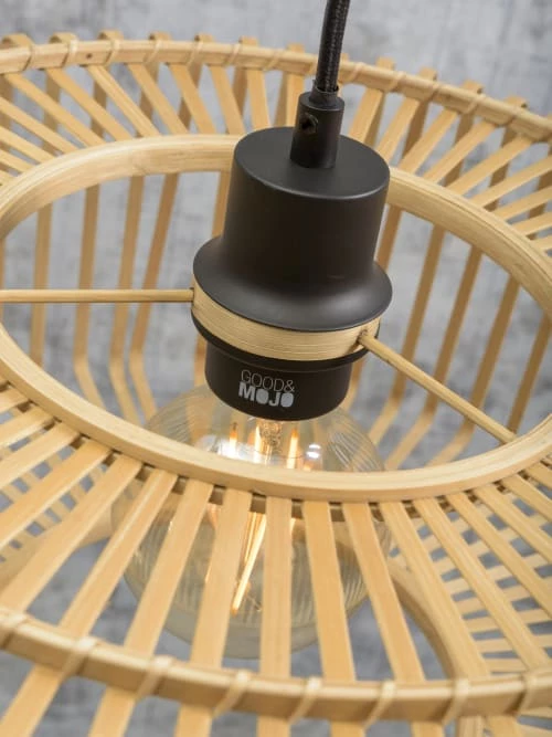 Good & Mojo Lampadaires Lampadaire Bambou Beige H176cm 8 Good & Mojo Lampadaires Lampadaire Bambou Beige H176cm – Image 6