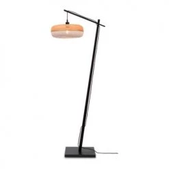 Good & Mojo Lampadaires Lampadaire Bambou Blanc H176cm