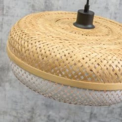 Good & Mojo Lampadaires Lampadaire Bambou Blanc H176cm -Lampadaires || Lustres || Guirlandes et décorations lumineuses Soldes lampadaire bambou blanc h176cm 3