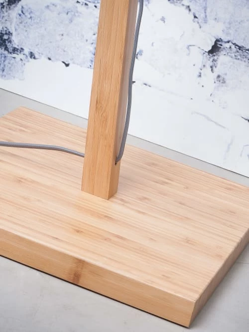 Good & Mojo Lampadaires Lampadaire Bambou Et Lin Naturel Beige H176cm 6 Good & Mojo Lampadaires Lampadaire Bambou Et Lin Naturel Beige H176cm – Image 4