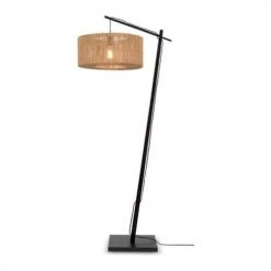 Good & Mojo Lampadaires Lampadaire Bambou/jute Noir H207cm