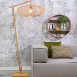 Good & Mojo Lampadaires Lampadaire Bambou Naturel H176cm -Lampadaires || Lustres || Guirlandes et décorations lumineuses Soldes lampadaire bambou naturel h176cm 13