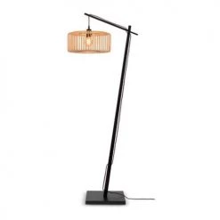 Good & Mojo Lampadaires Lampadaire Bambou Noir H176cm