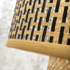 Good & Mojo Lampadaires Lampadaire Bambou Noir H176cm -Lampadaires || Lustres || Guirlandes et décorations lumineuses Soldes lampadaire bambou noir h176cm 3