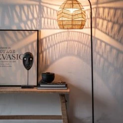 Maisons Du Monde Lampadaires Lampadaire Beige Et Noir H151 -Lampadaires || Lustres || Guirlandes et décorations lumineuses Soldes lampadaire beige et noir h151 1000 5 7 210091 6