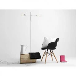 Custom Form Lampadaires Lampadaire Blanc 2 Lumières -Lampadaires || Lustres || Guirlandes et décorations lumineuses Soldes lampadaire blanc 2 lumieres 1