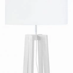 Tosel Lampadaires Lampadaire Bois Blanc -Lampadaires || Lustres || Guirlandes et décorations lumineuses Soldes lampadaire bois blanc 2