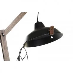 Wadiga Lampadaires Lampadaire Bois Et Métal Style Industriel 57x56x190cm -Lampadaires || Lustres || Guirlandes et décorations lumineuses Soldes lampadaire bois et metal style industriel 57x56x190cm 3