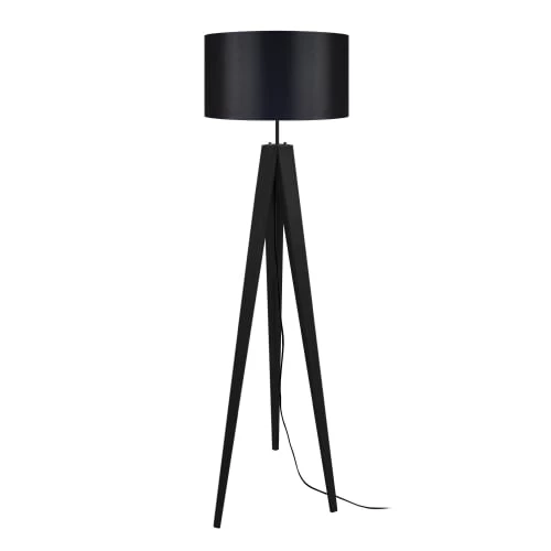 Tosel Lampadaires Lampadaire Bois Noir 4 Tosel Lampadaires Lampadaire Bois Noir – Image 2