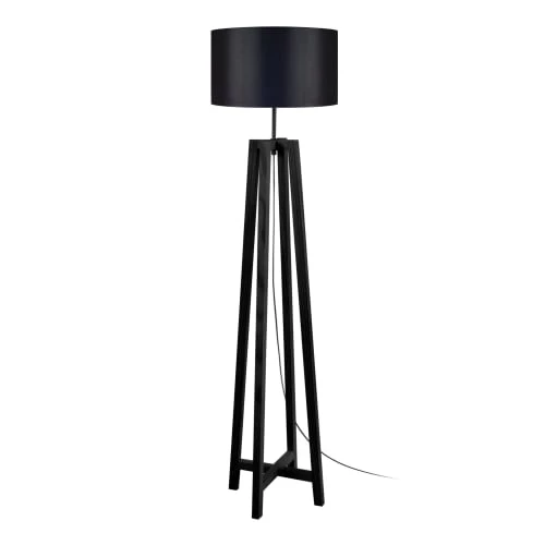 Tosel Lampadaires Lampadaire Bois Noir 3 Tosel Lampadaires Lampadaire Bois Noir
