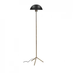 Pomax Lampadaires Lampadaire Champignon En Métal Laiton Et Noir