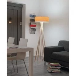 Belux Lampadaires Lampadaire Classique En érable Plaqué Réglable -Lampadaires || Lustres || Guirlandes et décorations lumineuses Soldes lampadaire classique en erable plaque reglable 1