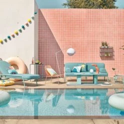 Maisons Du Monde Lampadaires Lampadaire D'extérieur En Métal Et Globe Blancs H173 -Lampadaires || Lustres || Guirlandes et décorations lumineuses Soldes lampadaire d exterieur en metal et globe blancs h173 1000 1 25 223024 2